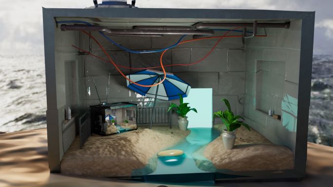 cornered render inside